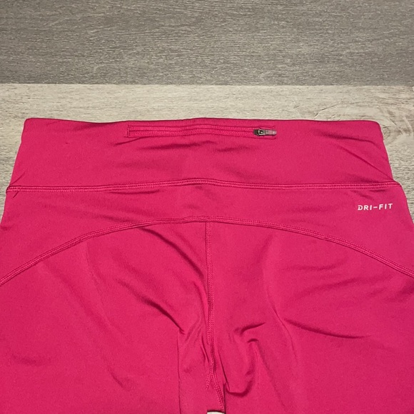 Nike 3/4 Leggings with Mesh Calf Detail (Hot Pink) - Picture 4 of 4